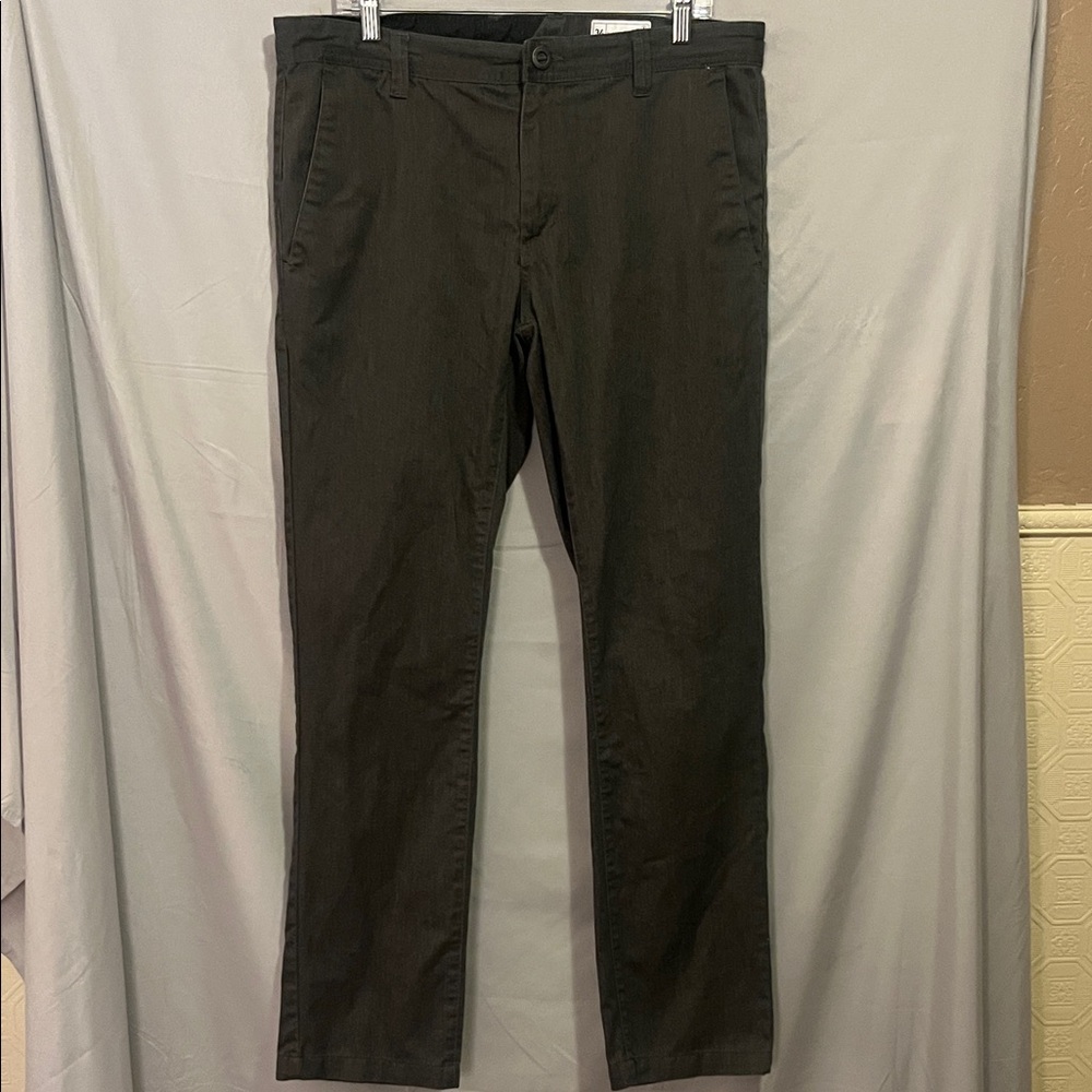 Volcom Men's Dark Gray Chinos